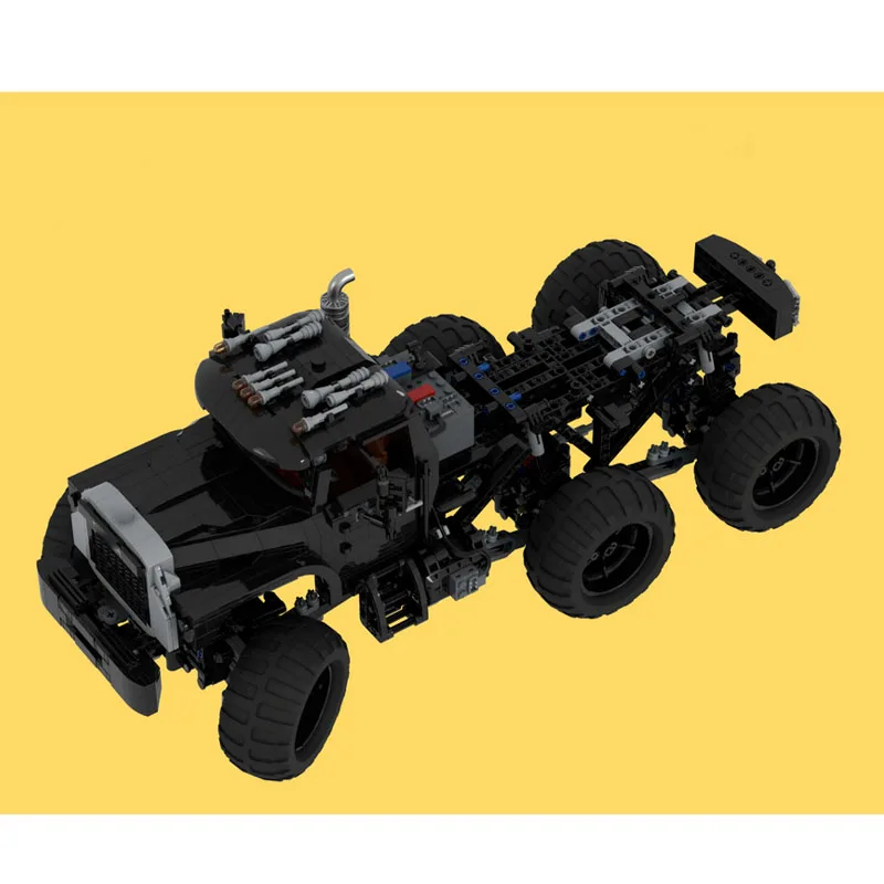 Set MOC-275504 Outdoor Black Military Multifunctional Exclusive Truck 1797 Parts Adult Birthday Christmas New Year Toy Gift