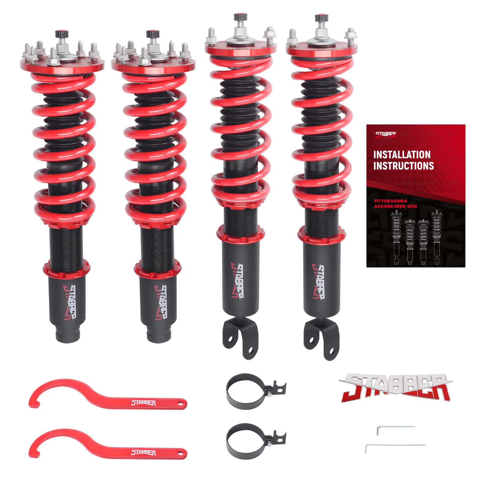 24 Level Adjustable Damper Coilovers Strut For Honda Accord 2008-2012