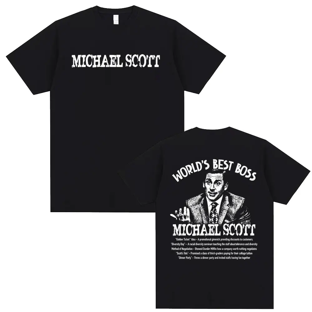 Tv Series The Office Michael Scott Graphic T-shirt Men's Women Clothing Fashion Casual Oversized Short Sleeve T Shirt Streetwear