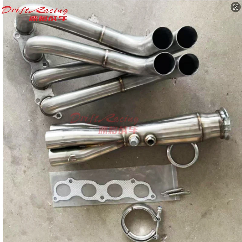 DEFT-1 SET Stainless Steel Piping Header Manifold Exhaust For Honda Civic K24 EXHAUST HEADER（manifold ）(with washer and screw)