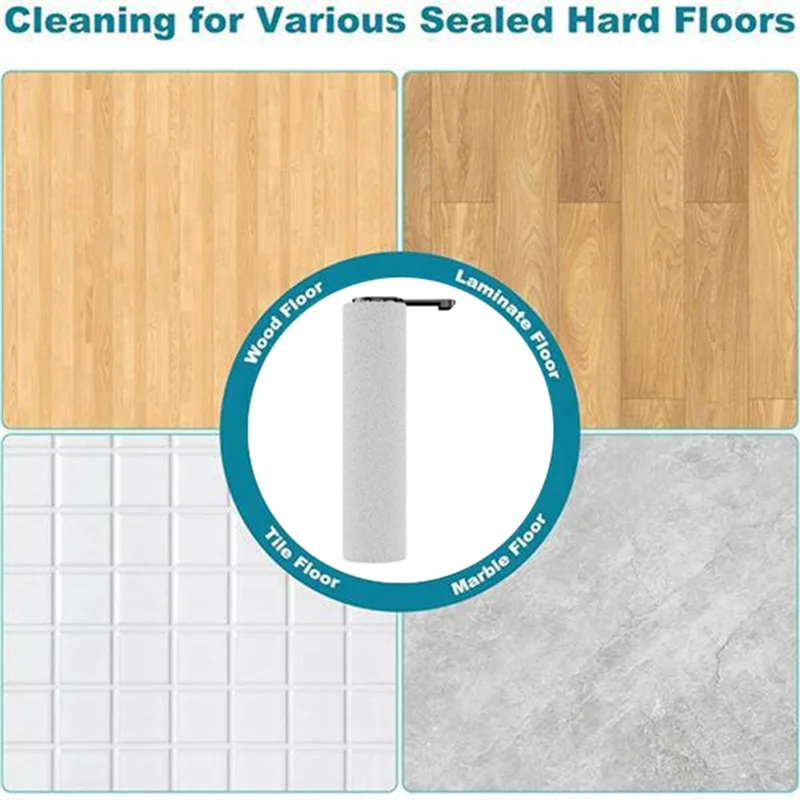 A01V-مجموعة فرشاة وفلتر بديلة (4 قطع) للمكنسة الكهربائية الرطبة والجافة اللاسلكية JONR ED12 Pro Max