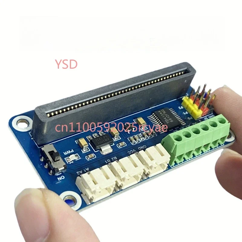 Motor drive expansion board BBC Micro: bit can drive two-way motors and three-way steering gear intelligent trolley