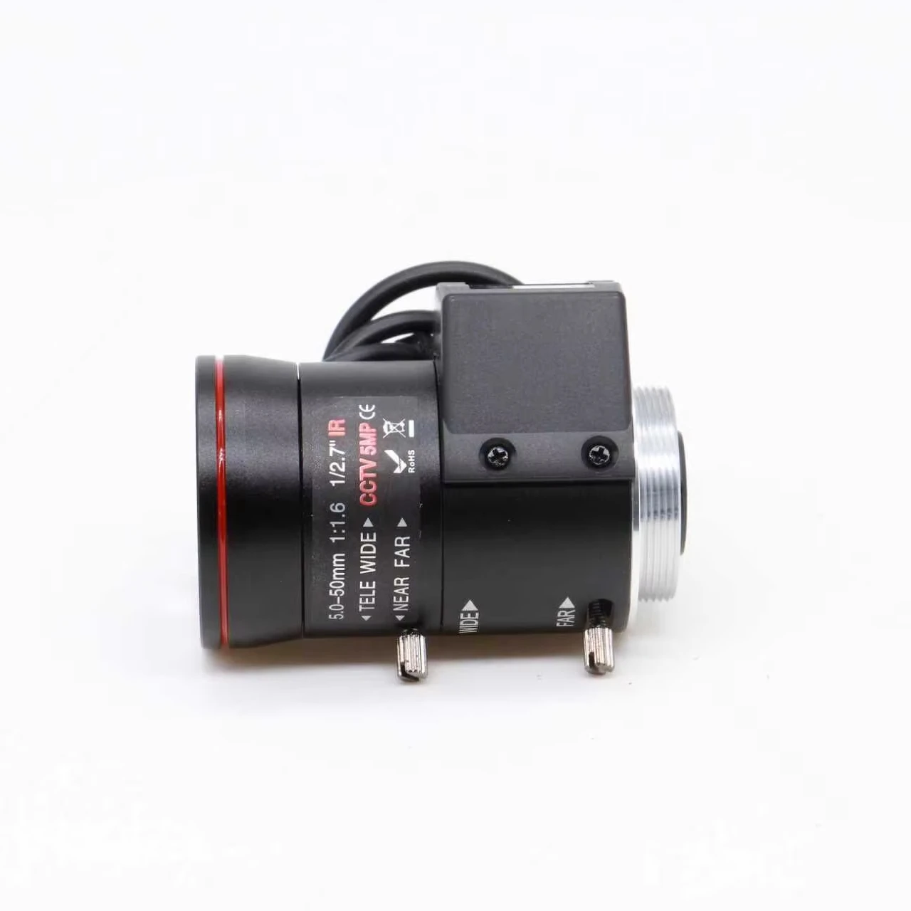 SL-0496 5-50mm F1.6 Varifocal Zoom Lens DC CS Mount 1/2.7 Inch Sensor 5MP Long Range Camera Lens