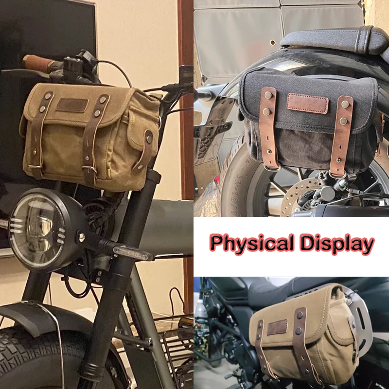 Motorcycle SaddleBag  Universal Side Bag With Removable Waterproof Inner Bag Travel Motorbike Luggage