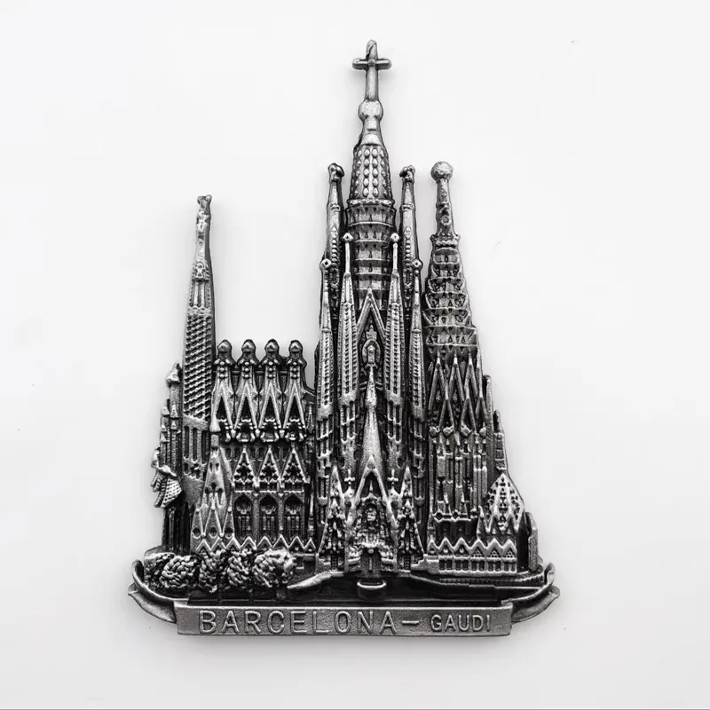 Metal Fridge Stickers World Famous Resorts Travelling Souvenris Metallic Fridge Magnets Home Decoration Wedding Christmas Gifts