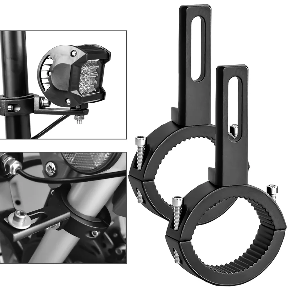 Lichtleiste Montagehalterung Nebelscheinwerferklemme Zusatzlicht Gabelrohrklemmen für Motorrad Fahrrad Roller Mountainbike ATV UTV