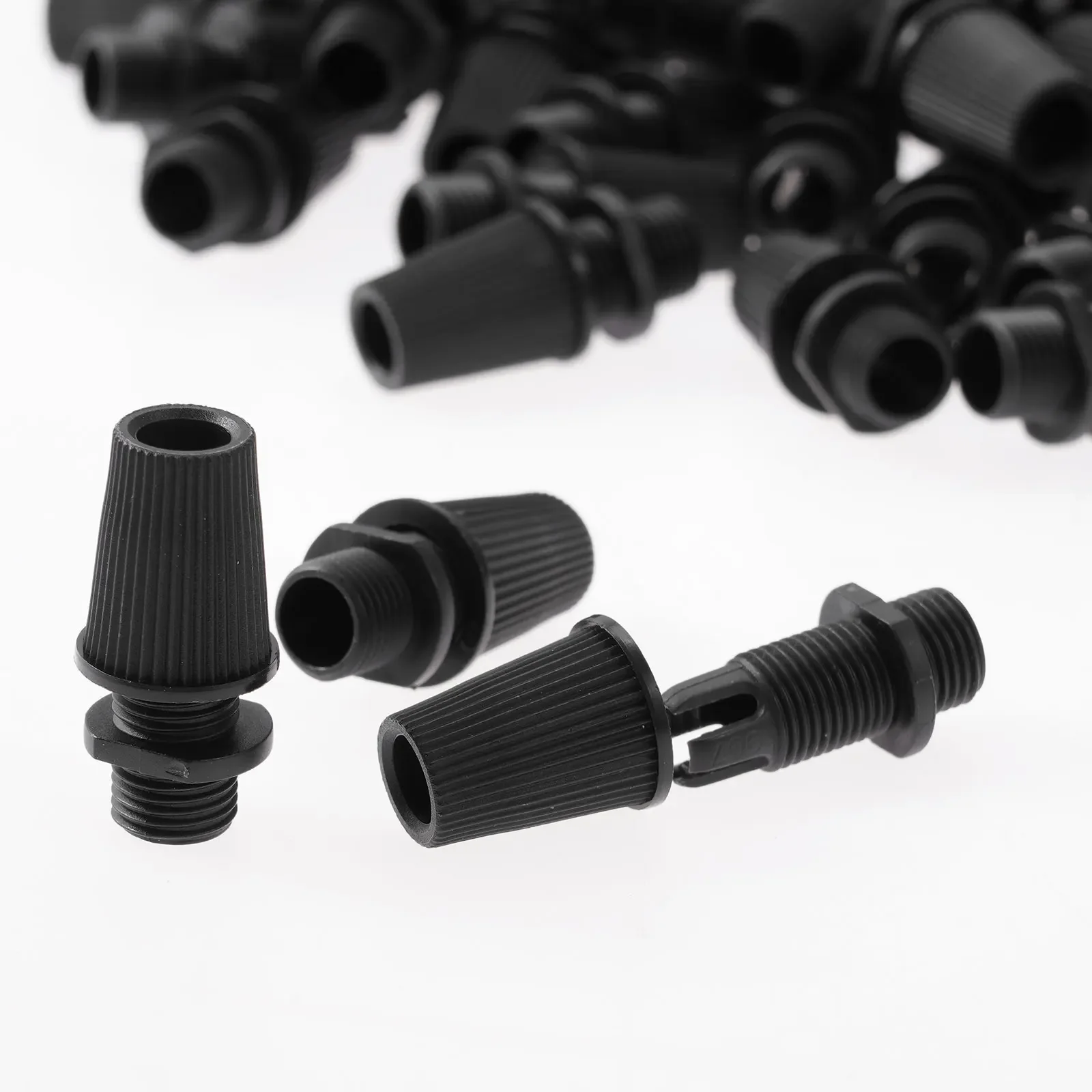 50Pcs Black Cable Glands Strain Relief Connector Clamp for Wiring Chandelier Ceiling Lighting - Suitable for Various Wire Sizes