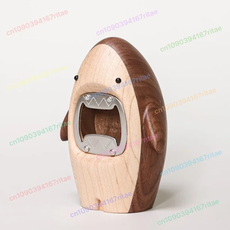 

Solid Wood Shark Bottle Opener Ornament Home Housewarming Gift Personalized Creative Decoration Bottle Opener