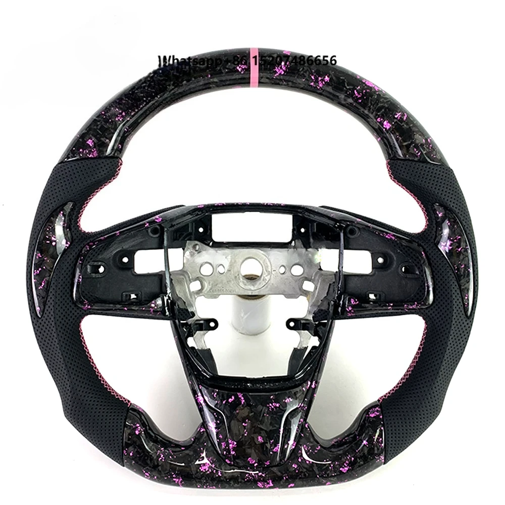 Custom for  Carbon Fiber Cars Racing Style Steering Wheel for  CRV Urv Xrv pilot Insight  Si Fx8 Type R