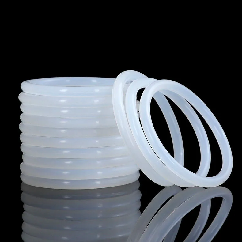 5~100Pcs CS 2mm White Silicone O-ring OD 5mm~ 90mm Insulated Waterproof Washer Round O Shape Oring