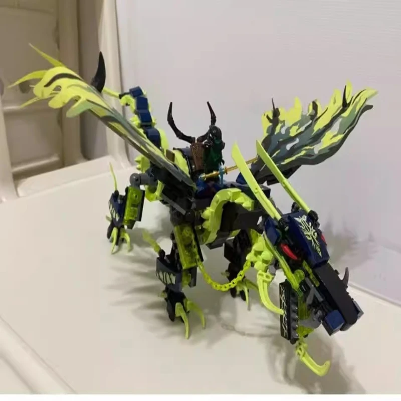 Совместим с сериями Mirage, Moro Dark Dragon King 70736, Ninja Mech Dragon Boy, подарок на день рождения 10400.