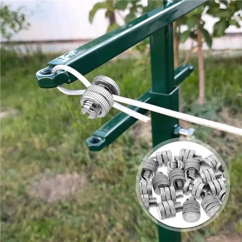 AB66-60 Pieces Split Bolt Joint Clamp Wire Connector Electrical Fence Connector Aluminium Alloy For Multiple Electric Fence