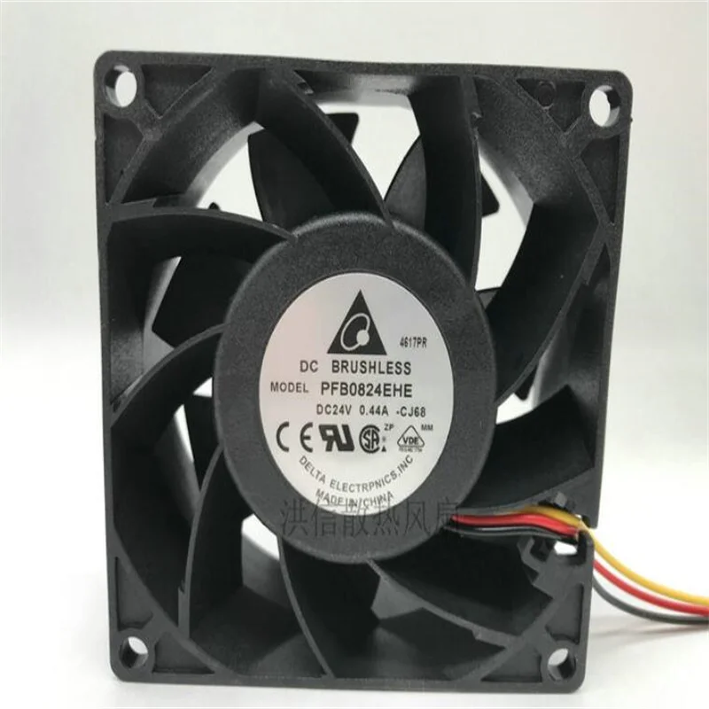 DELTA 8038 PFB0824EHE DC24V0.44A 80*38MM Three-line axial flow fan