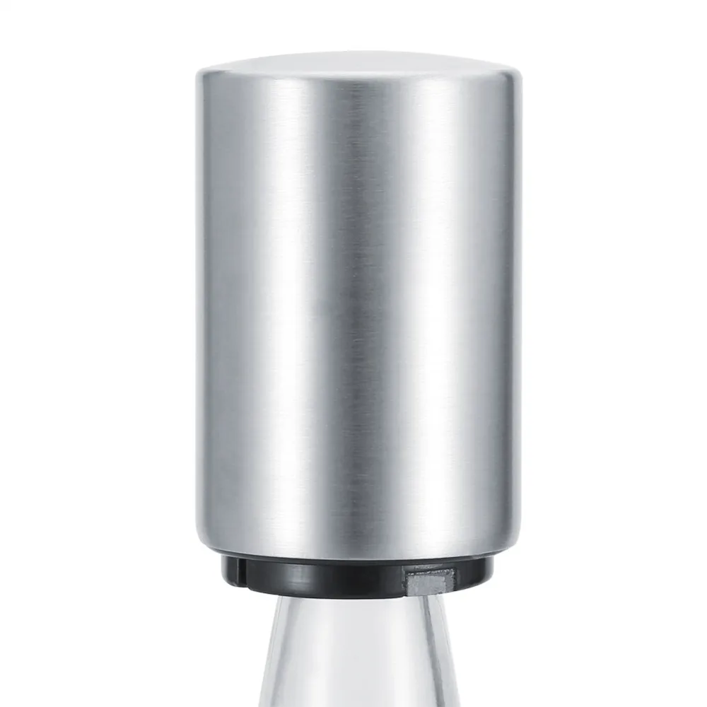 Kitchen Gadget Stainless Steel Beer Bottle Opener Portable Push Down Jar Opener Quick Magnetic Lid Remover Parties
