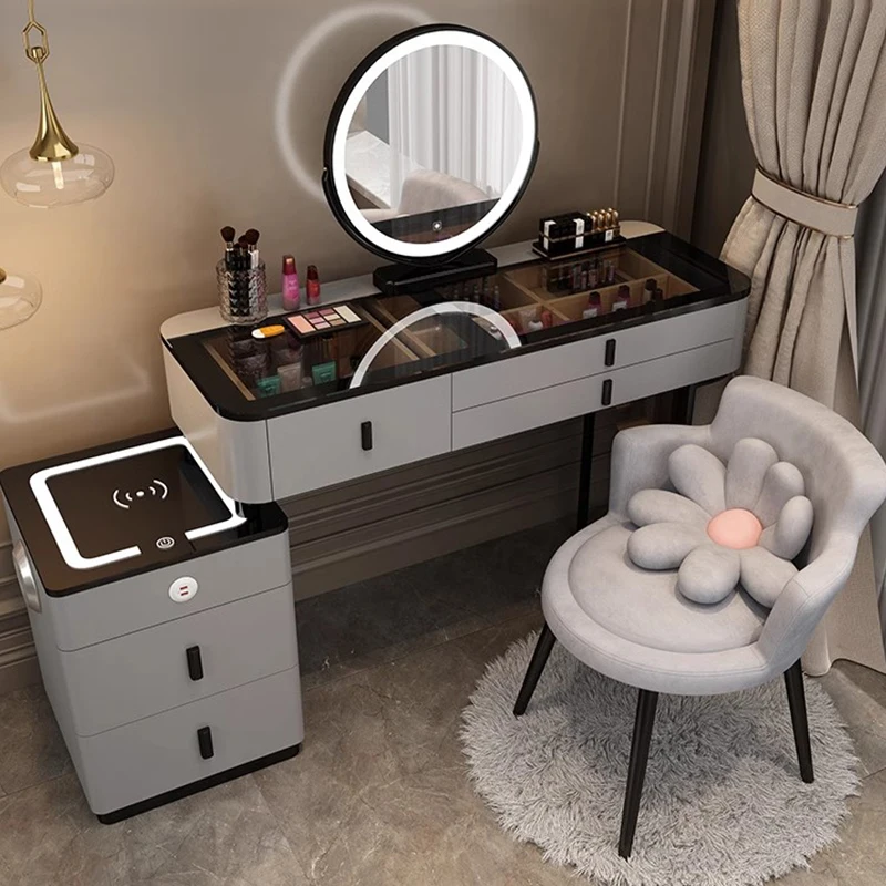 

Foldable Dressing Table 2025 Modern Minimalist Bedroom Makeup Table Integrated New Desk Dresser for Small Apartments Wood