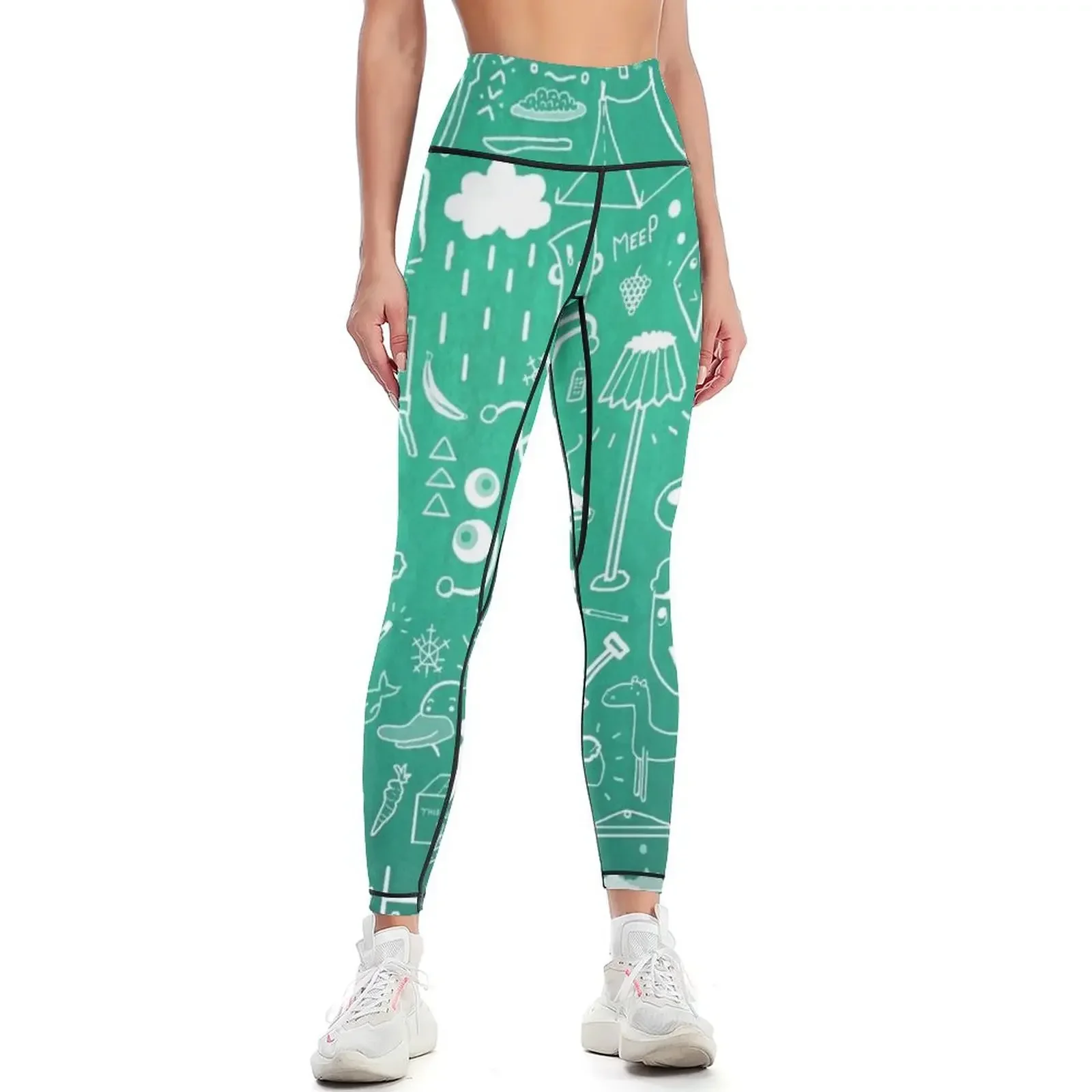 

Winter Madness Blue Leggings gym wear gym womans Golf wear for physical Womens Leggings