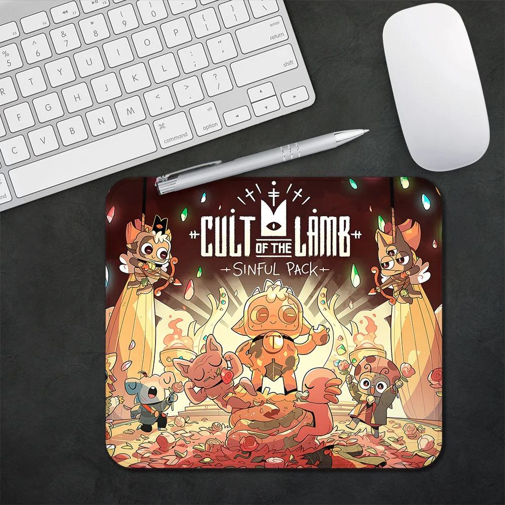 Cartoon Anime Cult of the Lambs Gaming Mouse Pad XS Small Mousepad For PC Gamer Desktop Decoration Office Mouse Mat Deskmat Rug