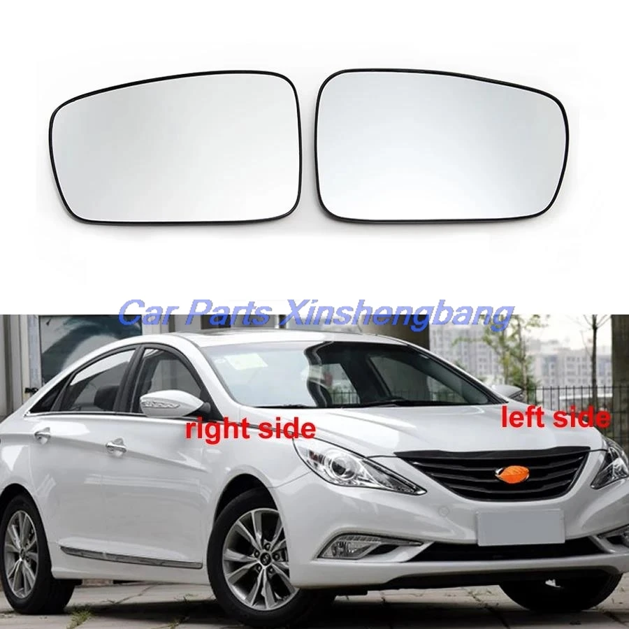 

For Hyundai Sonata 8 2010 2011 2012 2013 2014 Door Wing Rear View Mirrors Lenses Outer Rearview Side Mirror White Glass Lens