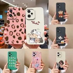 Cute Cover For Oppo Realme 9 Pro Plus Phone Case Many Cat Soft Smooth Liquid Silicone Full Coverage Anti Drop Bumper For Realme9