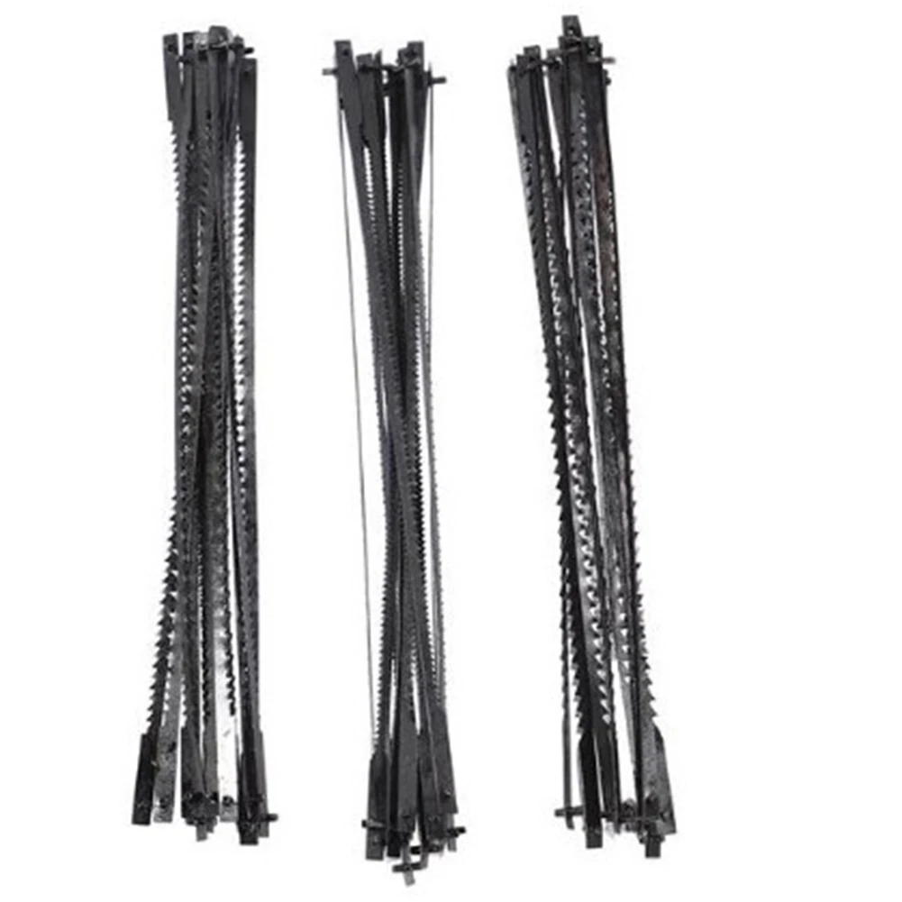 Scroll Saw Blades 127 mm Lâminas de Aço Carbono Fretsaw com Pin 15 18 24 Dentes Padrão Fine Cut Saw Blades 36 Pcs
