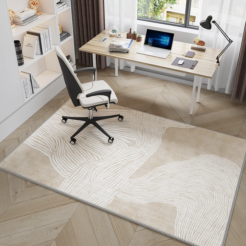 Einfacher Lernteppich im japanischen Stil von VIKAMA, Wohnzimmer-Büroschreibtisch, Computer-Drehstuhl, schalldichte Bodenmatte, Heimdekoration