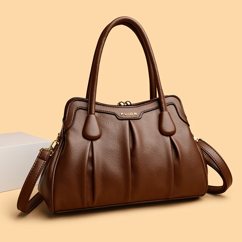 

Роскошная повседневная женская сумка-тоут 2025 года, кожаные женские сумки высокого качества для женщин, сумка через плечо Bolsas, новая сумка A Main