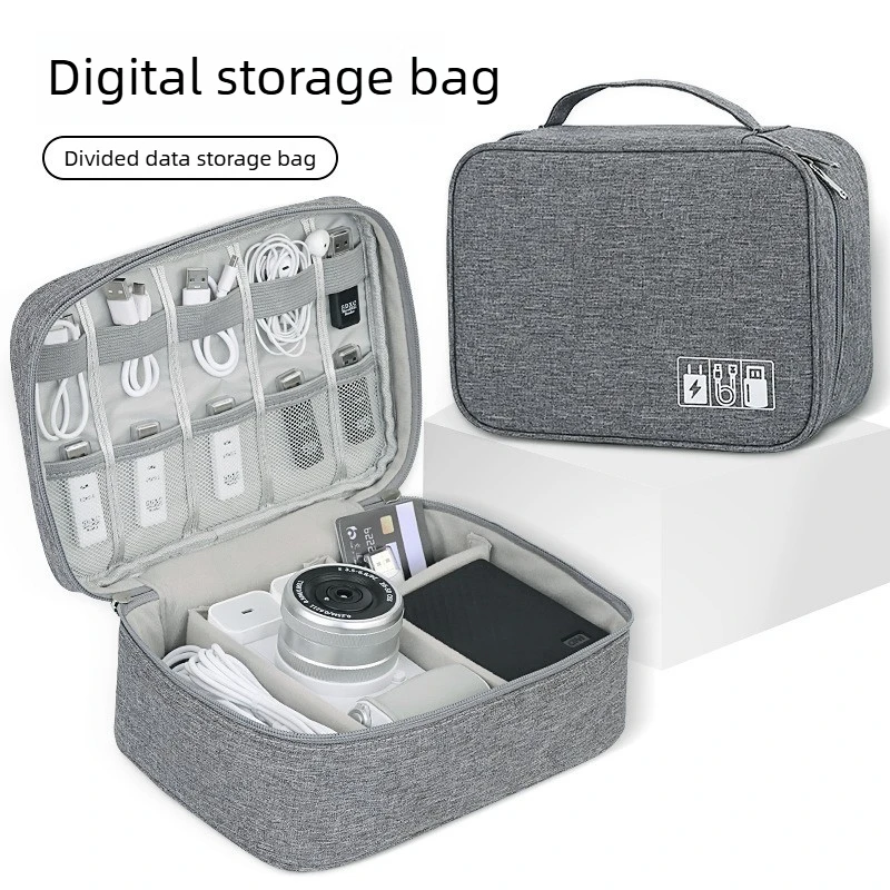 Cable Storage Bag Multi-Function Earphone Data Cable Charger USB Data Line Accessory Bag Travel Electronic Digital Storgage Bag