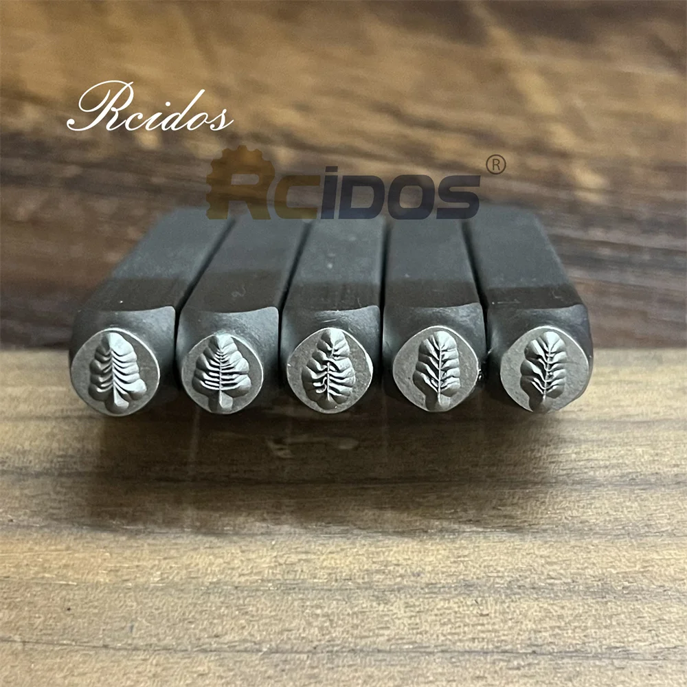 RCIDOS 6MM Pine Tree Design Metal Jewelry Stamps,DIY Bracelet/jewelry symbols steel stamp,1pcs price