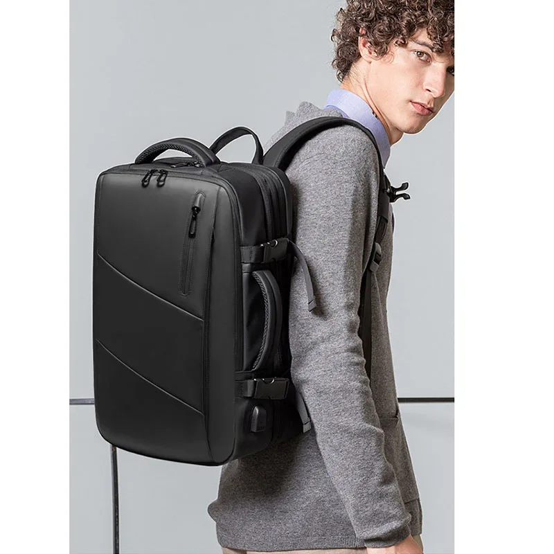 Men Laptop Backpack Waterproof Business Computer Backpack Large Capacity Expandable Knapsack