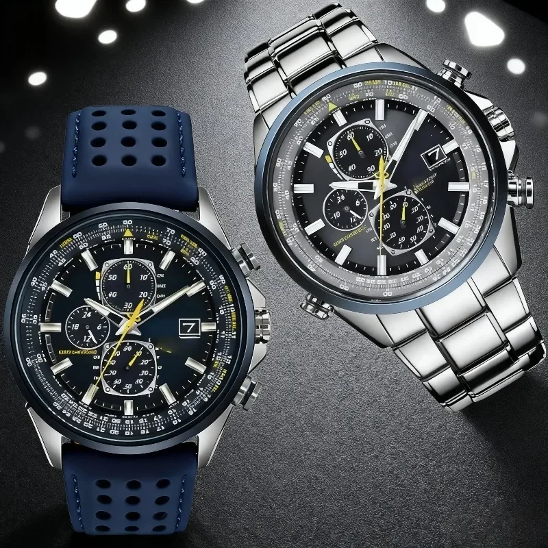 Original Luxury Men Watches Watches Men's Quartz Wristwatches Night Glow Energy MultiFunctional Business Watch Father's Day Gift