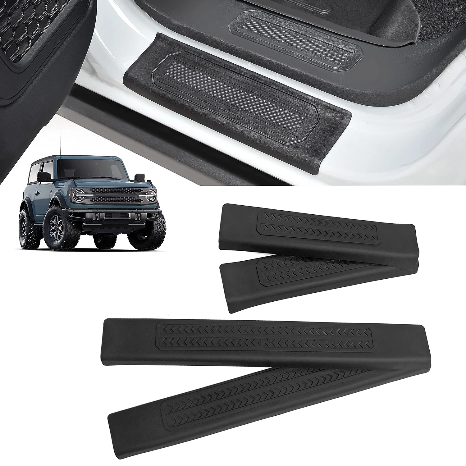 

Car Door Entry Guard Anti Scratch Door Sill Protector Threshold Sticker For Ford Bronco 2021 2022 2023