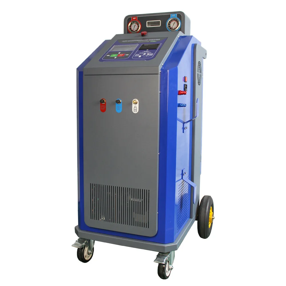 New automatic refrigerant cleaning machine AMC800 automotive air conditioning recycling filling switch system leak detection
