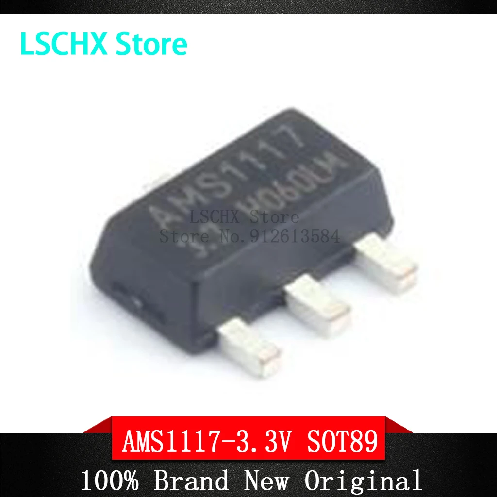 1000PCS AMS1117-3.3V 3V3 1.2V AMS1117-1.8V 2.5V AMS1117-5.0V AMS1117-ADJ SOT-89 LDO Chip voltage regulator IC SMD
