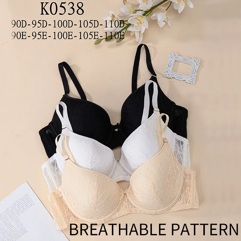 The latest fashion French series big breasts sexy lace top support bra underwear brand thin sole thick bra