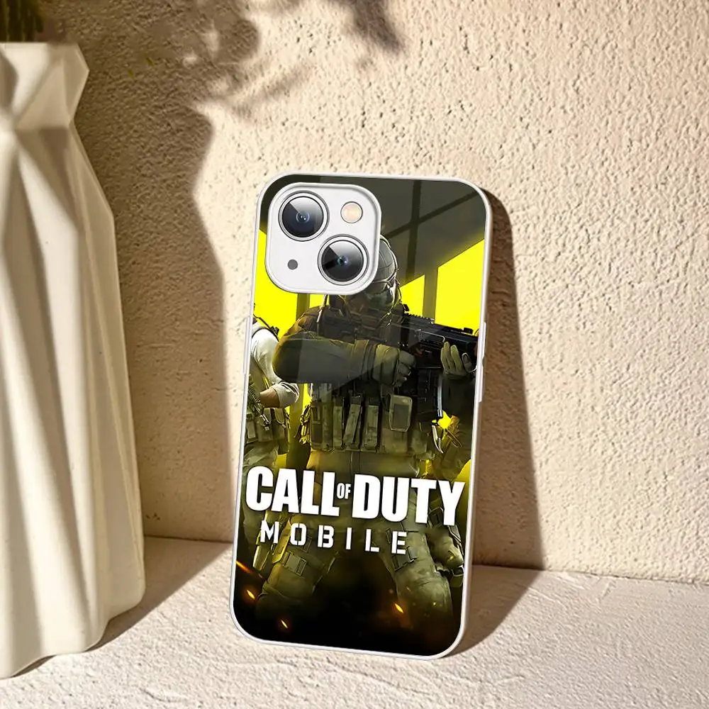 C-Calls Game Of D-Duty For IPhone 14 13 12 Mini 11 Pro XS Max X XR 14 Plus Tempered Glass Cover