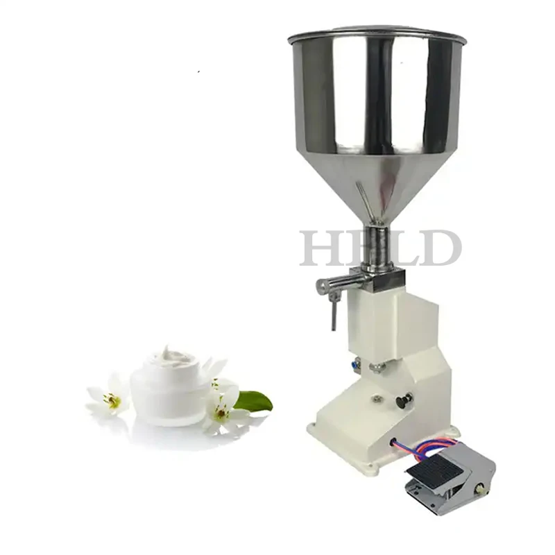 Stainless Steel Small Pedal Ketchup Juice Filling Machine Perfume Cosmetics Filling Packaging Machine