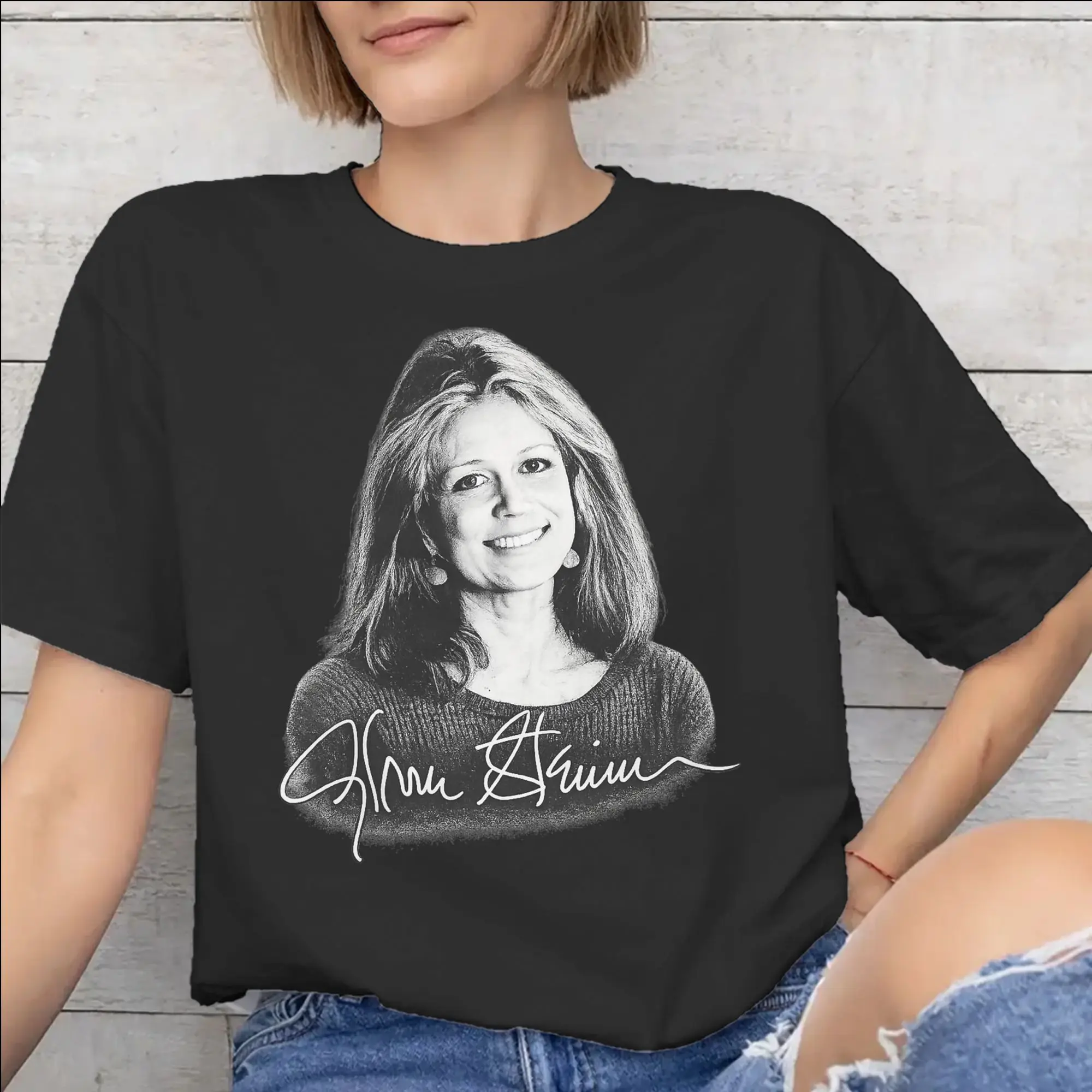 RIP Gloria Steinem  Merch Men Women T Shirt Cotton Tee Graphic Printed  T-shirt Clothes