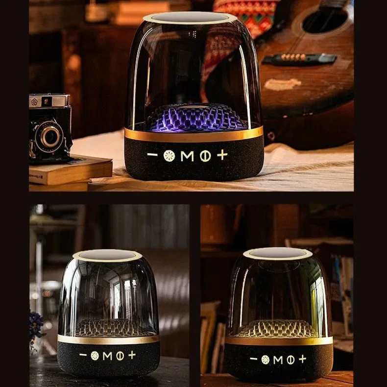 Powerful Desktop Bluetooth Speaker with 5 Sound Unit Stereo Surround Sinking Subwoofer Fantasy Atmosphere Light Effect Soundbox