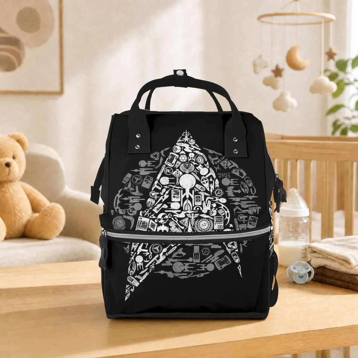 Star Treks Science Fiction TV Series Student Backpack School Bag Hiking Travel Daypack for Men Women Bookbag Shoulder Bags