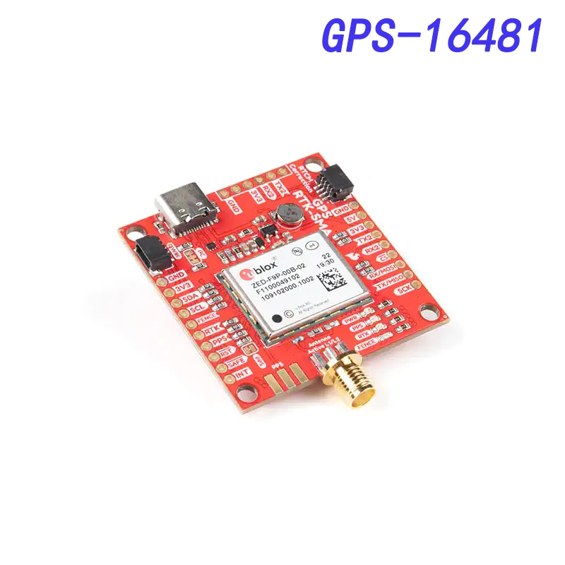 

GPS-16481 SparkFun GPS-RTK-SMA Breakout - ZED-F9P (Qwiic)