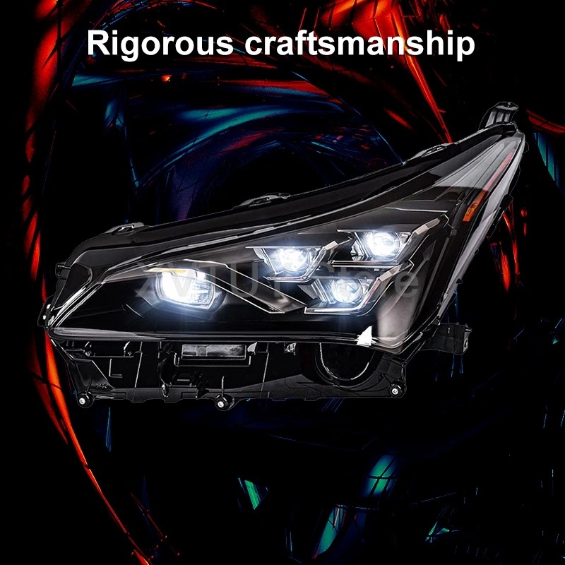 Headlights For Lexus NX 2015-2021 LED Assembly SUV Upgrade Front Lamps 4 Eyes Matrix-Style Turn Signal Light Auto Accessories