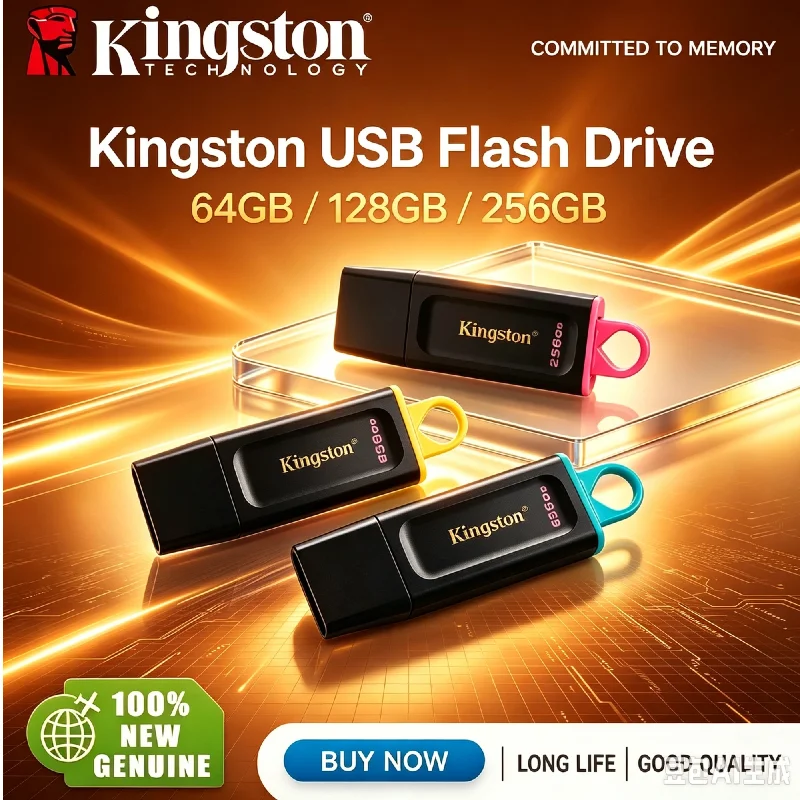 Kingston DTX Pocket USB 3.2 Gen1 Pendrive 64GB 128GB 256GB Mini Key USB Flash Drive Portable Data Storage Memory Stick