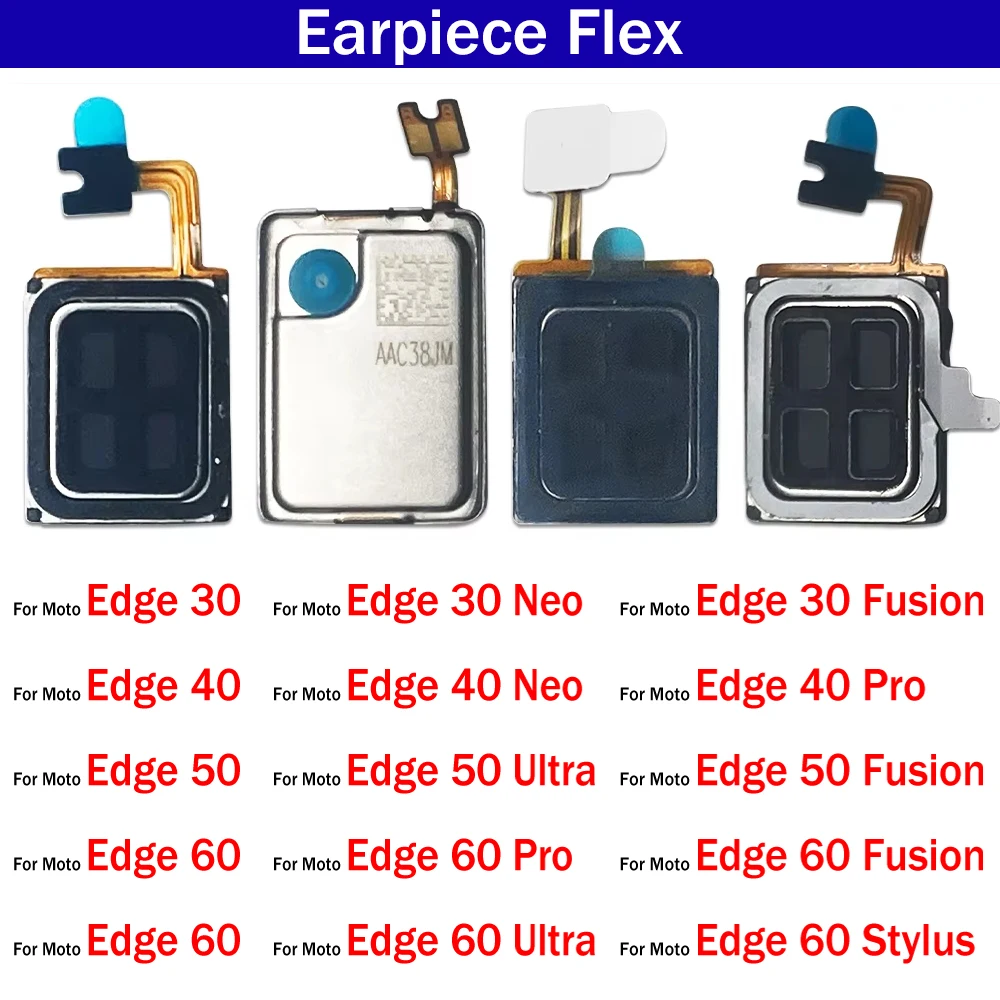 Phone Top Proximity Sensor Sound Ear Earpiece Speaker Flex Cable For Moto Edge 30 40 50 60 Neo Pro Ultra Fusion Stylus
