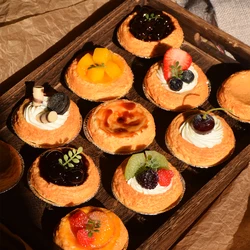 1 Fake Egg Tart Simulation Food, Photo Props, Sketch Drawing Model, Photography Props, Wedding Party Decor replicas de alimentos
