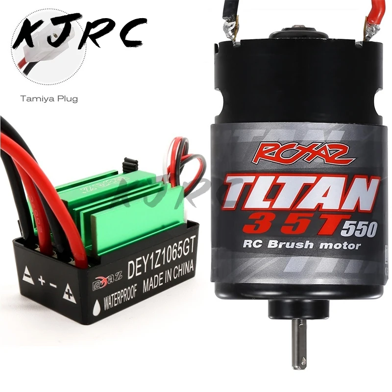 

320A Brushed ESC and 550 Brushed Motor 12T 21T 29T 35T 55T for 1/10 RC Crawler Axial SCX10 AXI03007 90046 TRX4 TRX6 D90