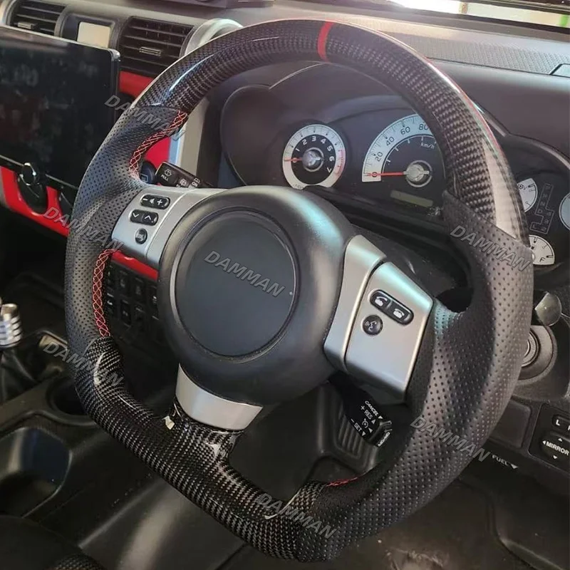 

Steering Wheel For Toyota FJ Cruiser 2007 2009 2010 2011 2013 2016 2017 2018 2019 2020 Carbon Fiber Car Accessory Customization