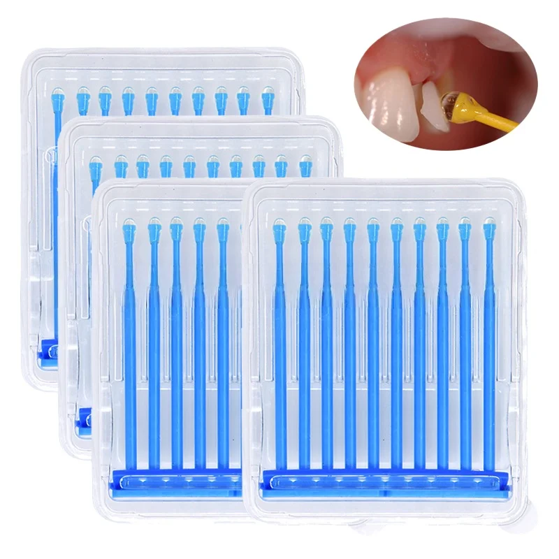 

20pcs Dental Adhesive Tip Applicator Dentisty Sticky Sticks Tooth Crown Porcelain Veneer Matrix Adhesive Rods Dentisty Tool