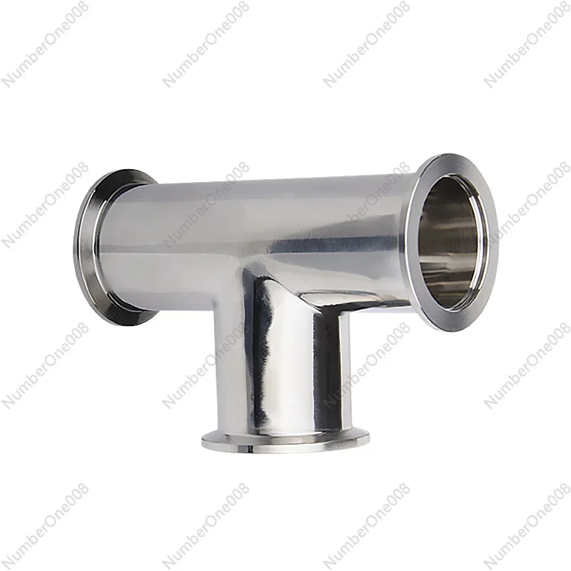 ISO Tee 3-way T type Adapter All Ends KF16 KF25 KF40 KF50 Flange Vacuum Fitting Pipe Tube SS304 Stainless Steel 304