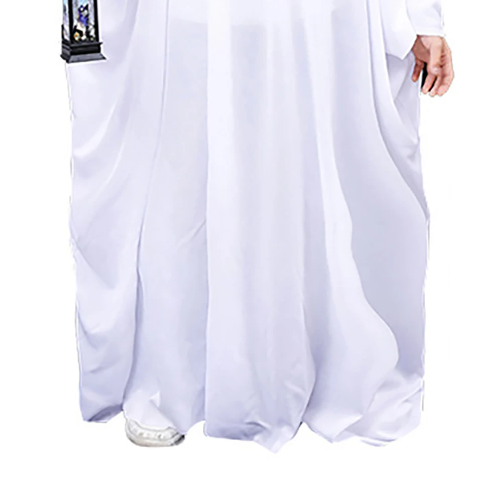 Costume Halloween Bébé Fantôme 2 Pièces - Cape à Capuche + Pantalon, Taille 3 Mois à 3 Ans, Unisexe Blanc