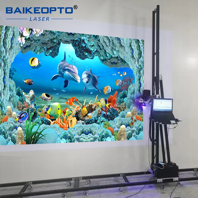 BK-UP700S Automatische Muur Inkjet Printer Direct Afdrukken Op Muur Muurschildering Printmachine Indoor Uv Muur Printer